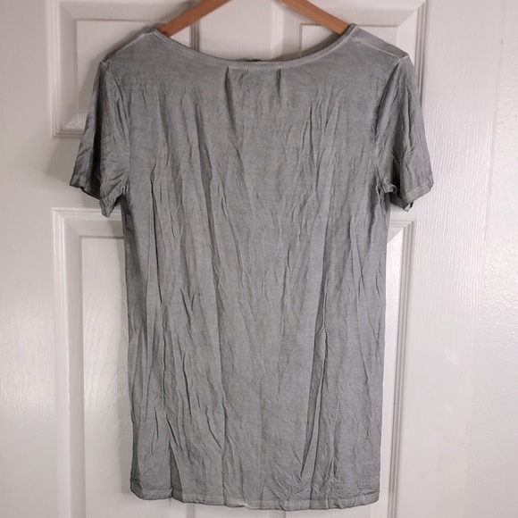 POL Grey Pocket V-Neck Tee - Picture 5 of 5